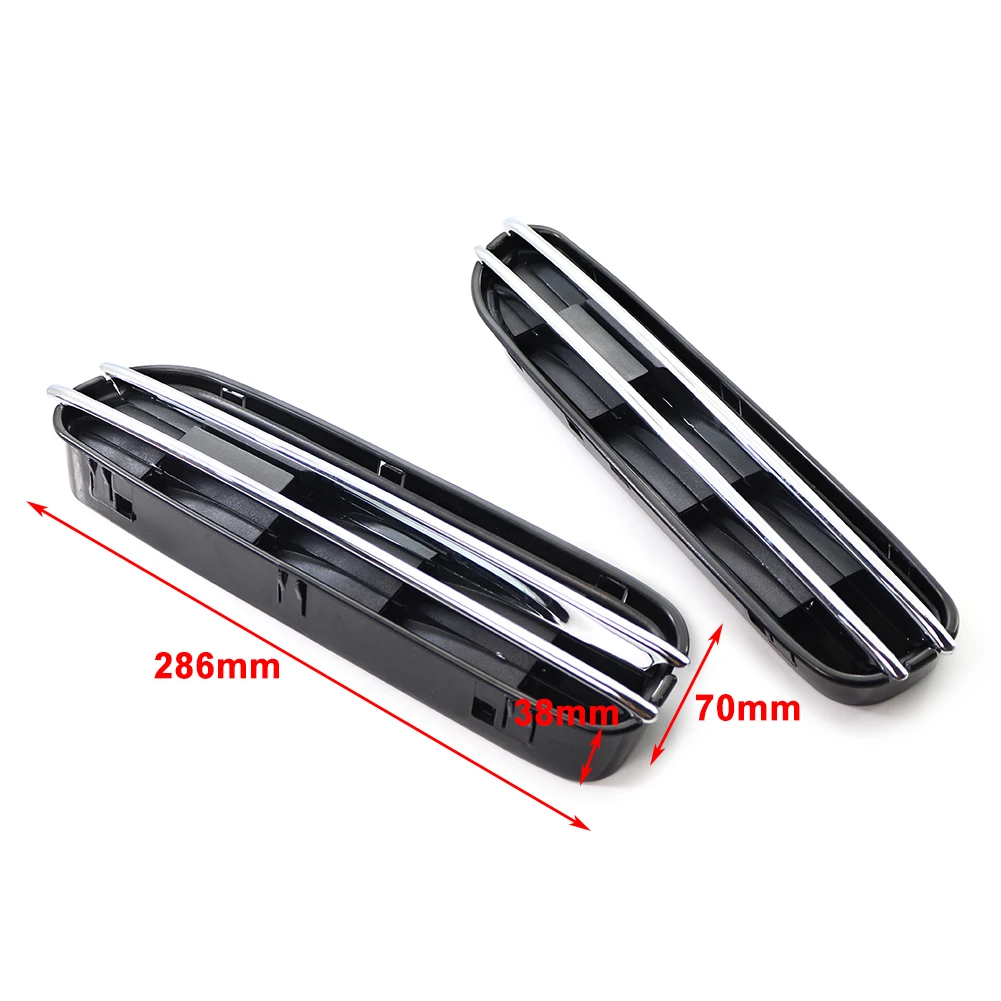 1pair Car Side Fender Air Flow Vents Grille Grill For BMW 5 Series E39 E60 E61 M5 ABS Plastic Car Accessories Decoration Parts