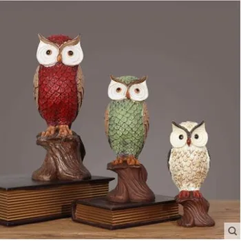 

Resin Owl Artwork, Owl Sculpture Crafts, American Countryside Animal Decoration, Home Office Desk Decoration, Birthday Gift