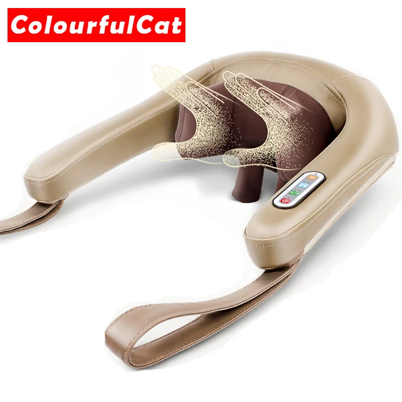 

Best Gift U Shape Electrical Shiatsu Body Shoulder Neck Massager Back Infrared 6D kneading Massage Car Home Health Care
