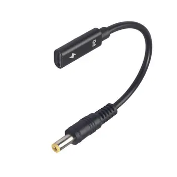 

Type-c Female to 5.5mmx2.5mm Male Adapter Power Cable with PD Chip for Laptop PC Q81F
