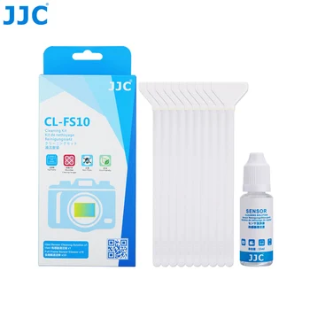 

JJC 10pcs 24mm Camera Full Frame Sensor Cleaner CCD CMOS Cleaning Tool Clean Swab Kit for DSLP Cameras with Cleaning Solution