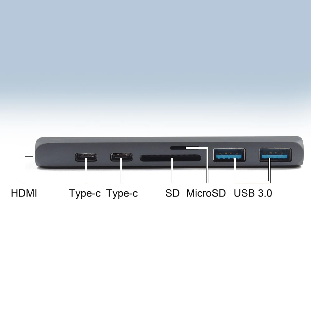 Тип-c USB к Hdmi тип-c usb-хаб Для 3,1-4 usb-хаб с разъемом Thunderbolt 3 C 3,0 Tf sd-ридер Pd для Macbook Pro/Air