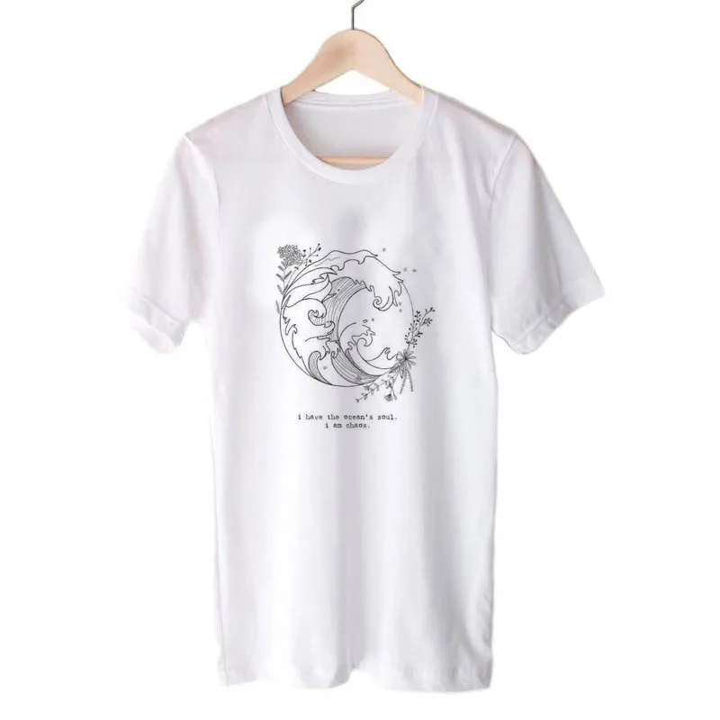 Harajuku/женская футболка без дождя, без цветов, Harajuku, футболка с садовой фермой, белая, мягкая, Ringspun, футболка для девочек, женская одежда - Цвет: 512