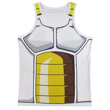 Для мужчин Dragon Ball Z Goku 3D жилет мужской отряд самоубийц Вегета майка для взрослых Косплей рубашка без рукавов
