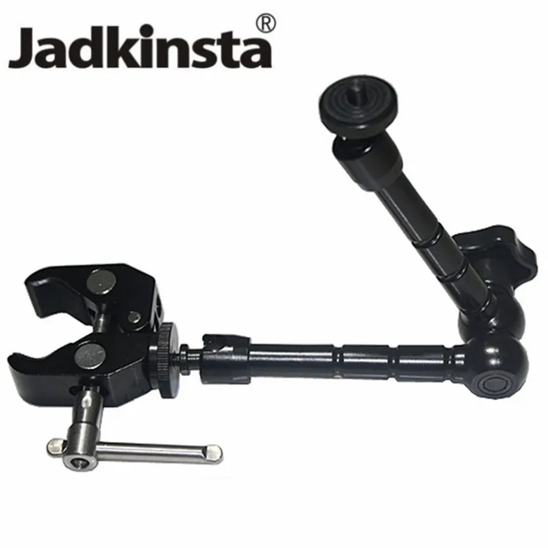 Jadkinsta 7 дюймов 11 Регулируемый фрикционный шарнирный Супер Зажим для SLR ЖК монитора