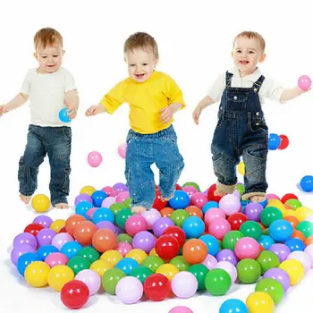

100pcs Play Balls Soft Plastic Non-Toxic Phthalate-Free Crush-Proof Pit Balls Baby Kids Toy Swim Pit Toys