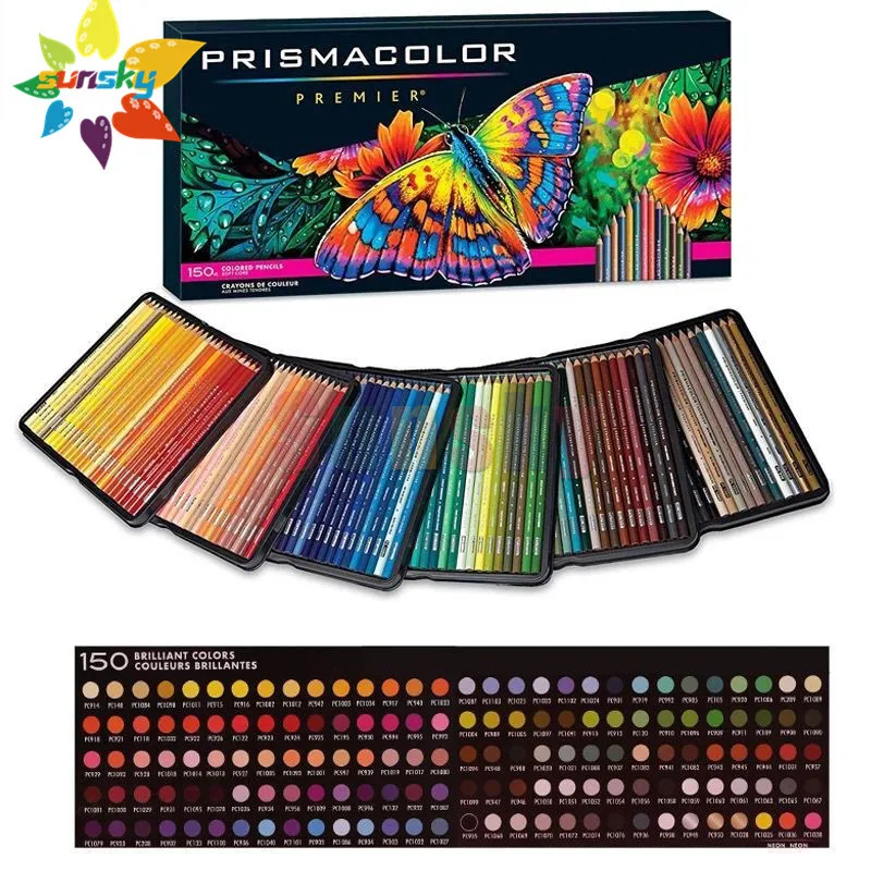 Prismacolor Colored Pencils Art Kit Artist Premier Wooden Soft Core Pencils  150 ct.