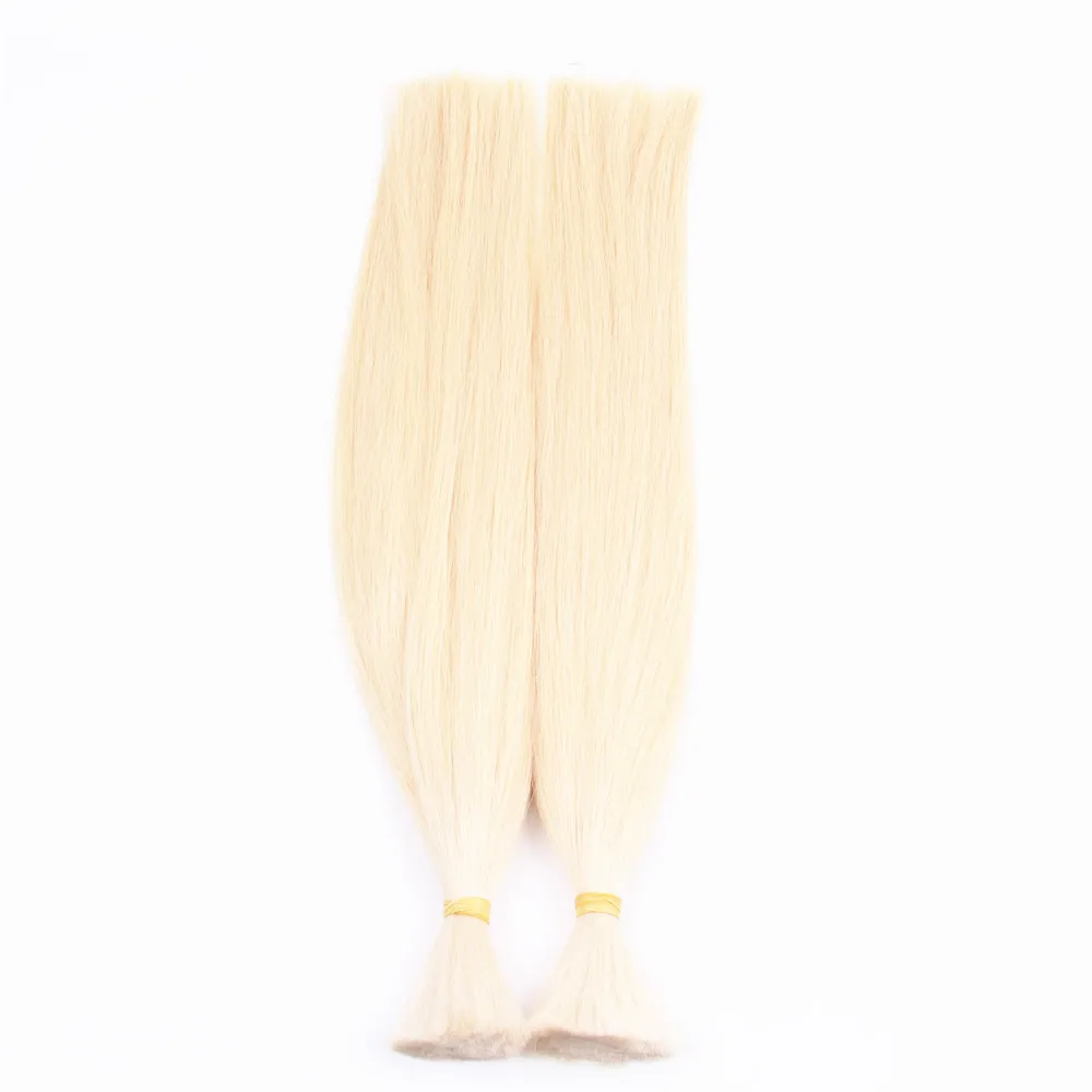 Human Hair Extension Hair Bulk Sikly Straight 100g/pack