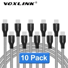 VOXLINK USB Kabel 10Pack für iPhone x xr xs 8Plus 8pin USB Lade Datenkabel für iPhone 7 7Plus 6s 6Plus 6sPlus 5s SE iPad Air