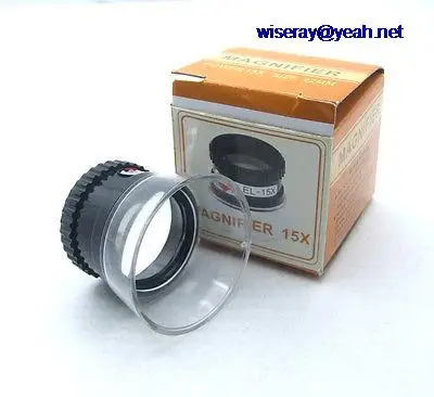 

DHL/EMS 50pcs 15X Magnifying Glass Magnifier Microscope for Jeweler Loupe Stamp Antique-A7