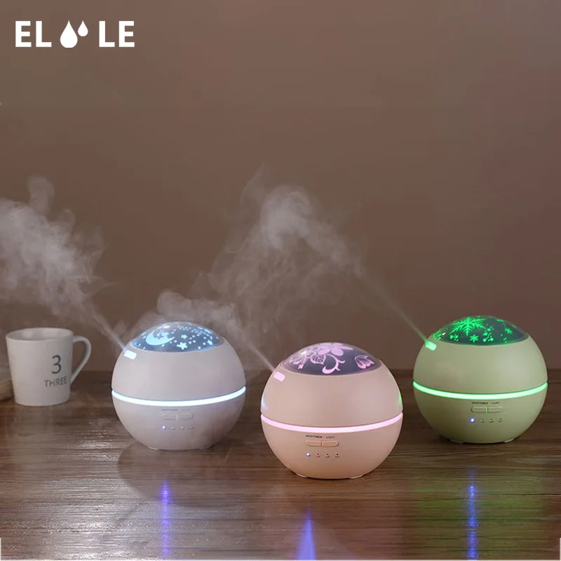 ELOOLE мини USB звездный увлажнитель воздуха светодиодный светильник диффузор эфирного масла Ароматерапия тумана проекционный увлажнитель для дома и офиса