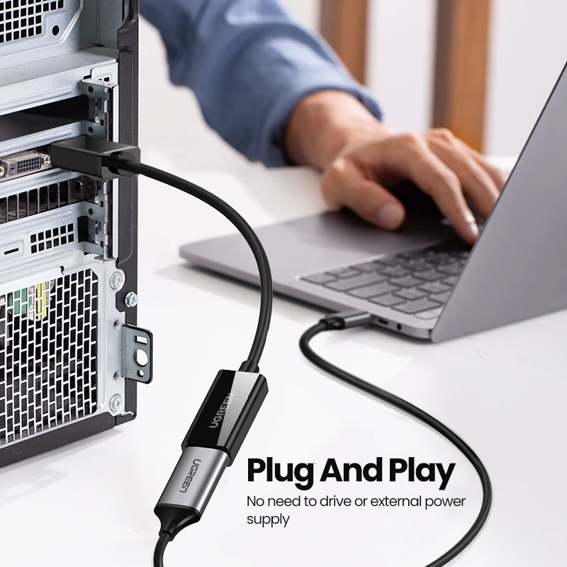 Ugreen Displayport DP to HDMI Adapter 4K Display Port Cable Converter 1080P For PC Laptop Projector Displayport to HDMI Adapter