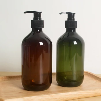 

500ml Press-type Shampoo Bottle Bathroom Soap Bottle Hand Sanitizer Bottle Portable Shower Gel Organize Container