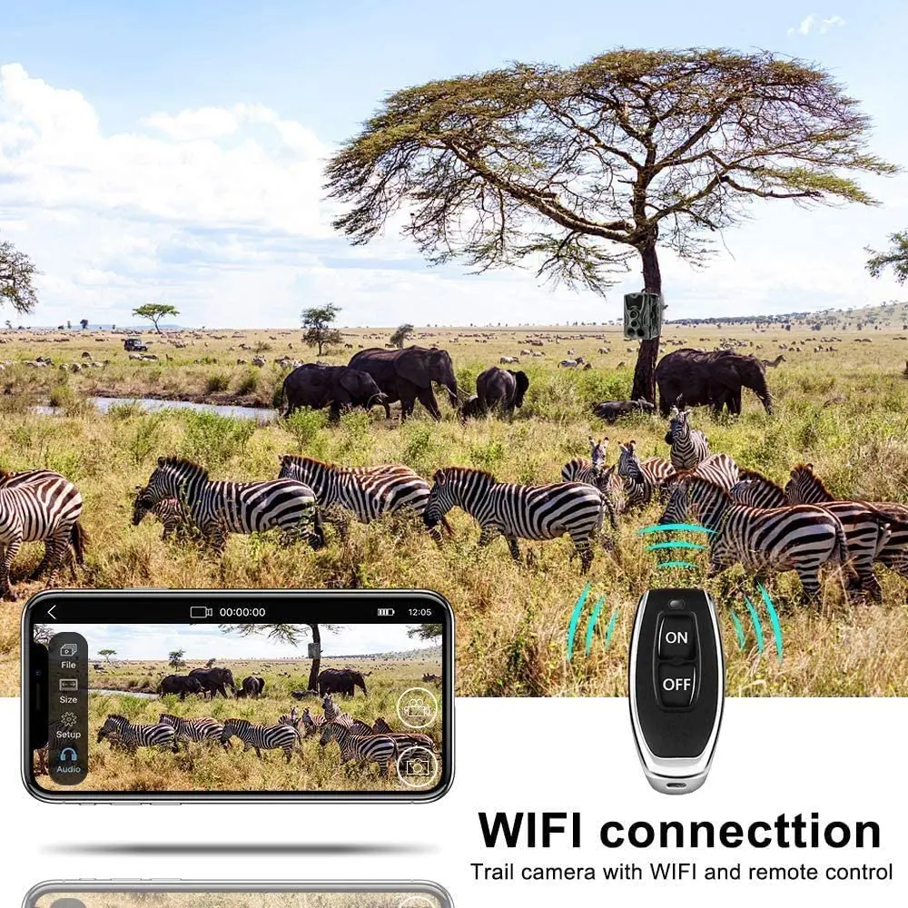 Охотничья камера с Wi Fi и ИК светодиодный светкой 801 нм 24 МП 1080P|Камеры для охоты| |