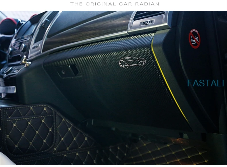 For Haval H9- Car Vice Drive Storage Box Anti-Kick Pad Toolbox Protection Anti-Kick Leather Mat car Accessories