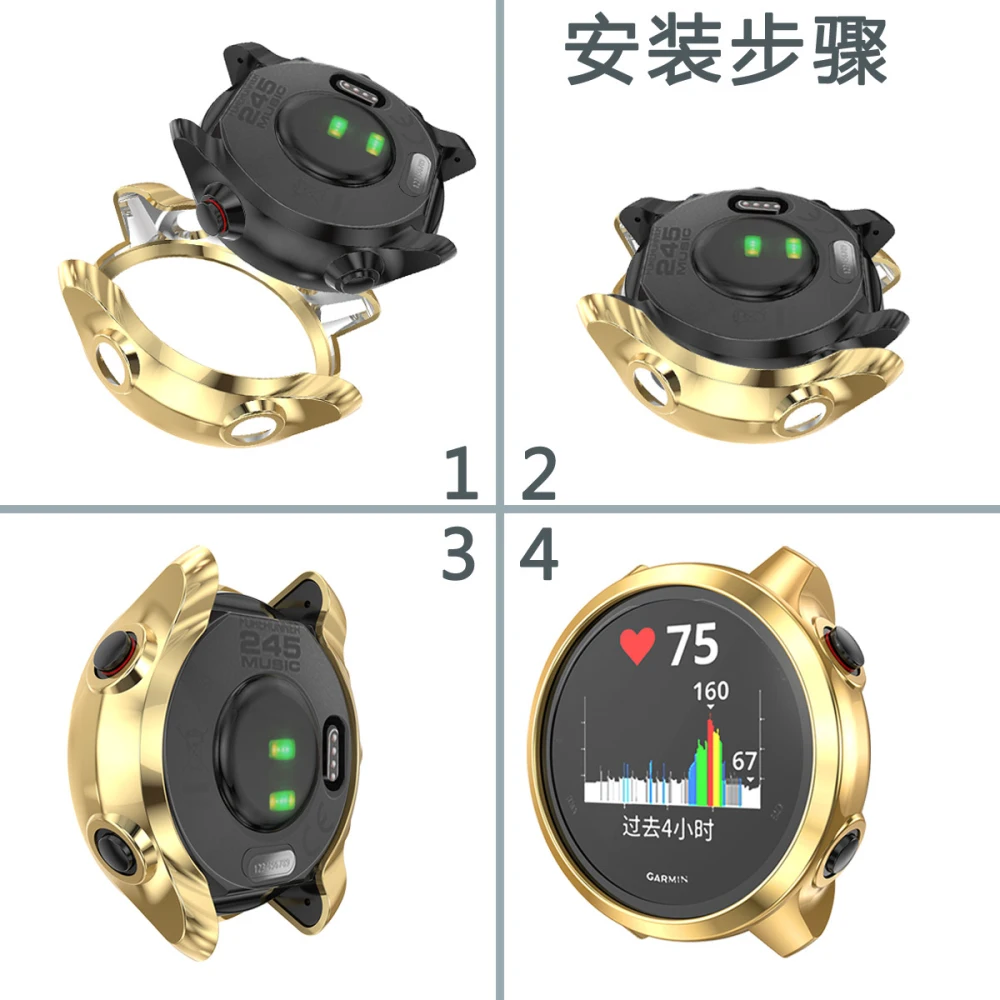 Замена Защитный чехол s для Garmin Forerunner 245/245 м мягкий чехол TPU чехол Чехол бампер аксессуары для смарт-часы