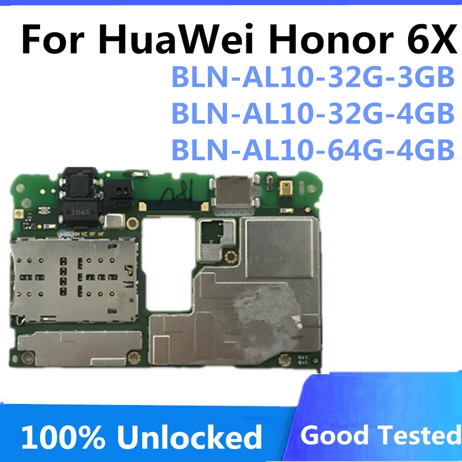 Заводская разблокированная материнская плата для HuaWei Honor 6X оригинальная