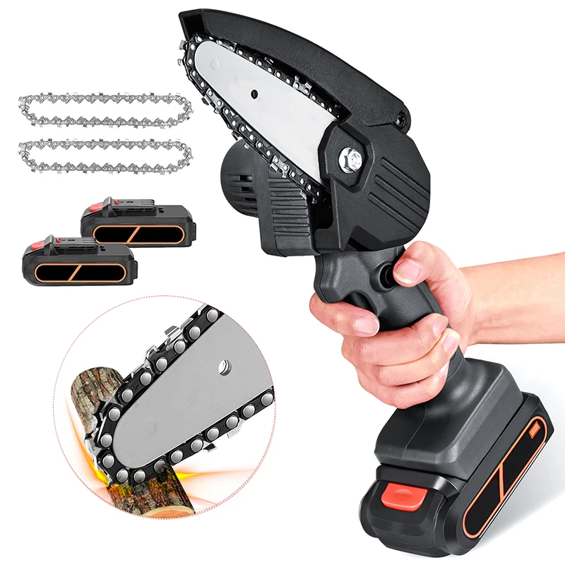 110 220V Handheld Mini Electric Chainsaw Portable Cordless Chain Saw
