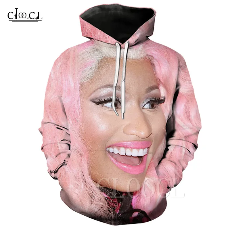 Сексуальная толстовка с капюшоном Nicki Minaj, топы, актер рэпер певец, звезда, 3D принт, модная толстовка с капюшоном, толстовки в стиле хип-хоп для женщин и мужчин, повседневные толстовки с карманами