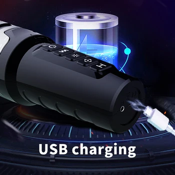 Masturbation Cup Deep Throat Real Vagina Strong Sucking Penis Blowjob Machine Male Masturbator Dildo Vibrator Sex Toys for Men 5