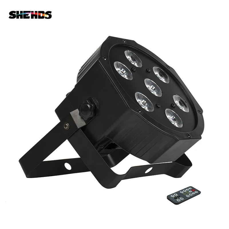 SHEHDS дистанционный светодиодный Par 7x18 Вт RGBWA УФ светомузыка, DMX 6/10 DMX каналы вечерние DJ освещение дизайн PAR свет для клубных вечерние шоу