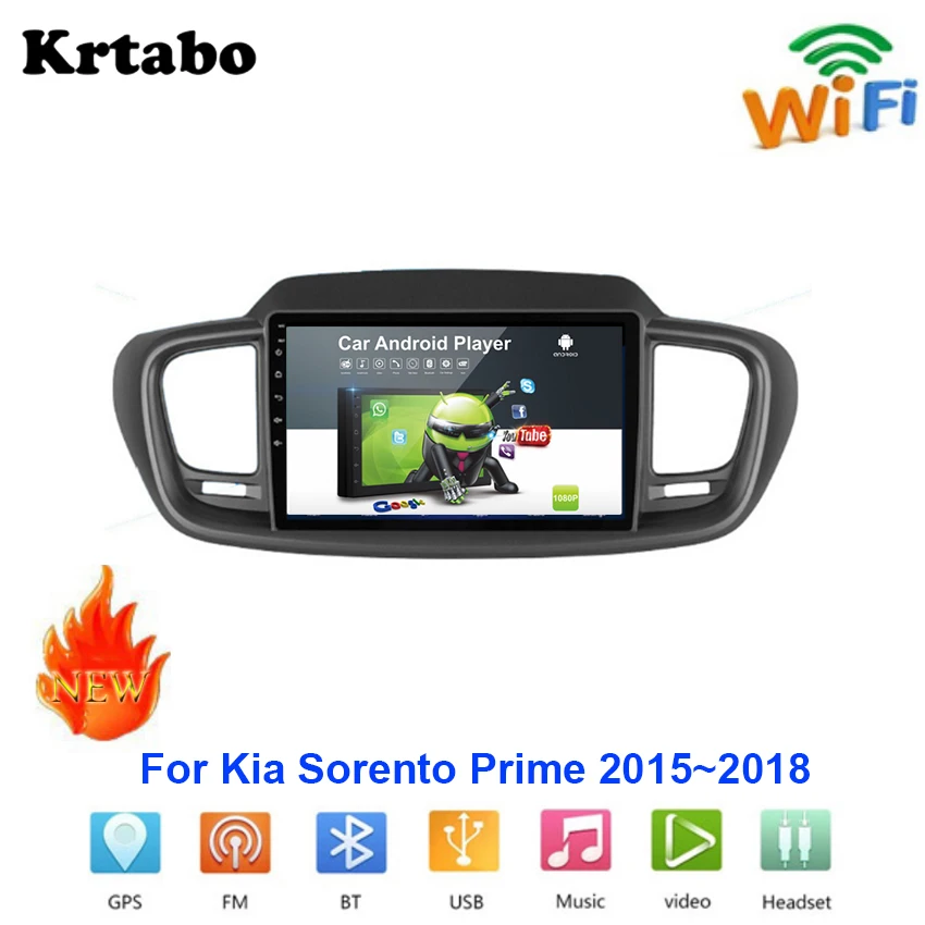 Автомобильный радиоприемник Android мультимедийный плеер для Kia Sorento Prime 2015 ~ 2018