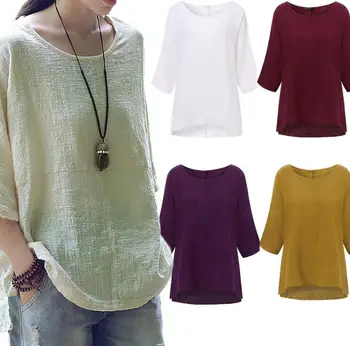 

2020 summer new women's tops fashion sleeve solid color casual shirt k1018-01-07