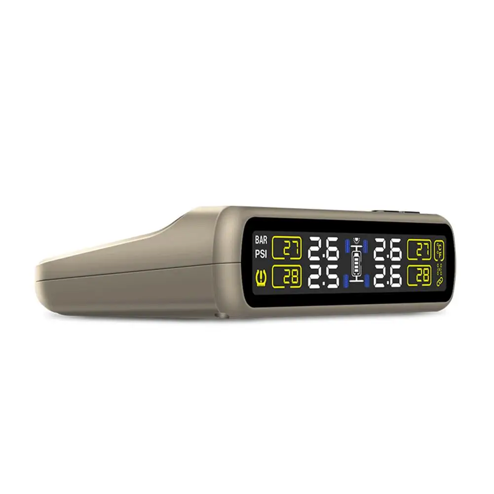 HiMISS T881 TPMS датчик давления в шинах Система мониторинга Универсальный беспроводной в режиме реального времени отображает 4 шин давление TPMS(встроенный