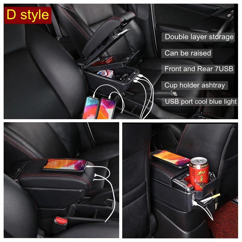 Подлокотник для VW Golf 6 08 13 Mk6 Jetta 5 2006 2011 Vento Wagon двухслойный поворотный центральный