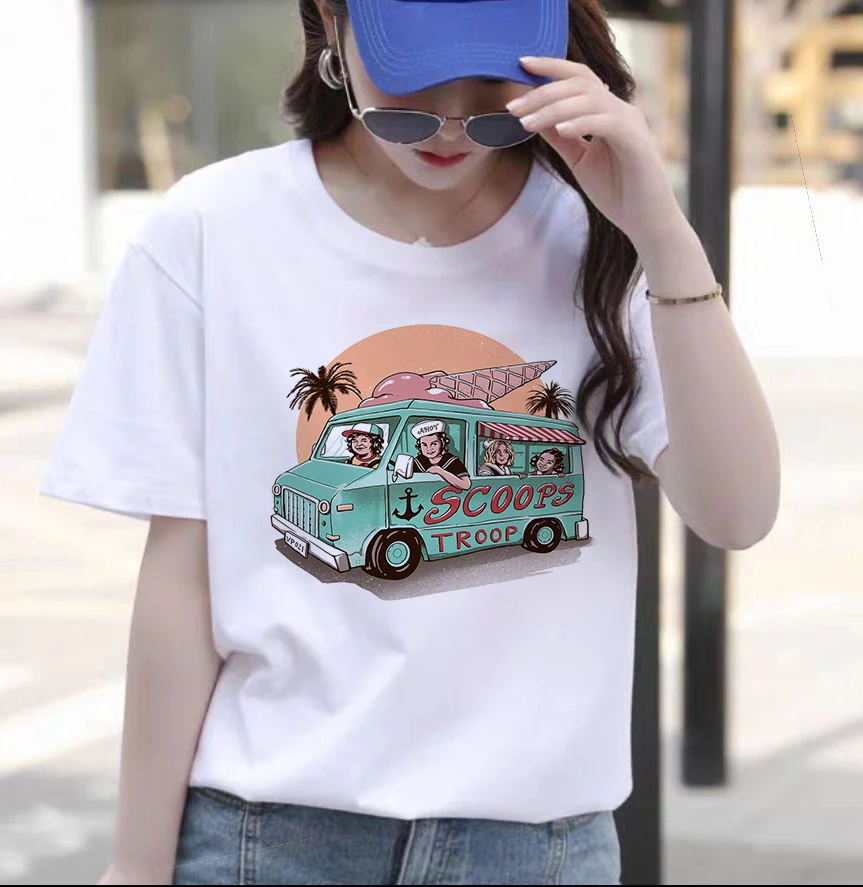 

Tropical Travel printed T-shirt Women's Original Residence T-shirt Coops Trop Funny Top 90's T-shirt Pattern Clothing Fashion