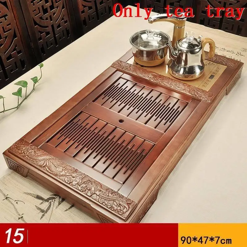 Китайский набор для сервира Bandeja Te Chino Serviertablett сервировочные аксессуары чайная посуда деревянная подставка китайский серв Ing Gongfu чайный поднос - Цвет: MODEL O
