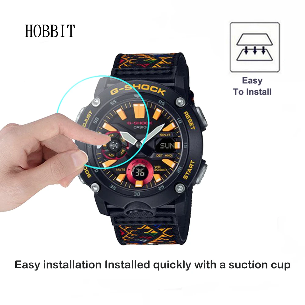 2 упаковки 0,3 мм 2.5D Закаленное стекло для Casio GA-2000BT-1APR защита экрана часов для Casio GA-110CR прозрачное HD Стекло против царапин