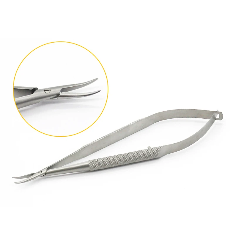 Surgical Instruments 12.5CM Titanium Alloy Micro Needle Holder Needle Holder Surgical Instrument Fine Surgery Tool straight elbow
