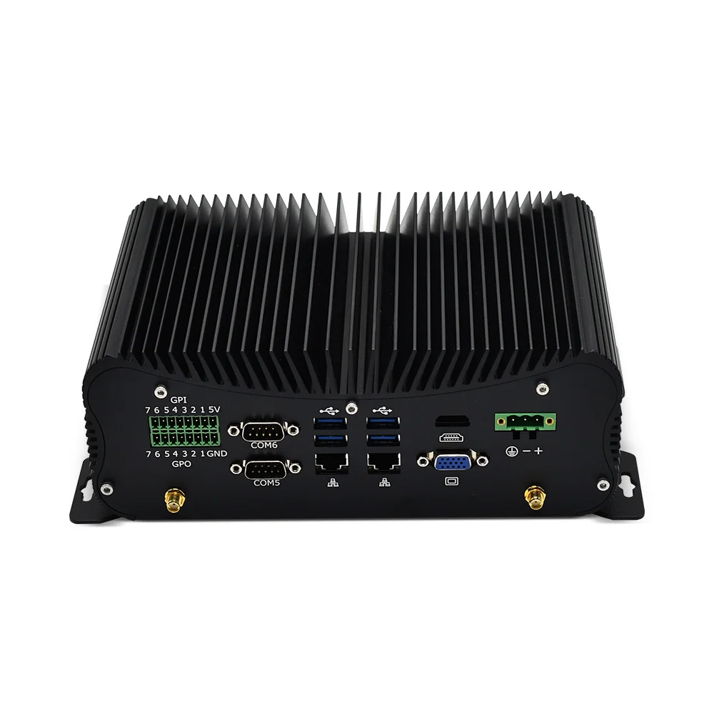 Мини-ПК 10-го поколения без вентилятора Intel I7 10510U I5 10210U Pc 6 * Com 2 lan 8 usb Gpio Lpt для Hdmi Vga