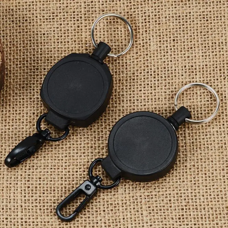 Durable Key Chain Multi-function Portable Retractable Key Chain Resilience Stretching Key Chain Anti-lost Safety Buckle