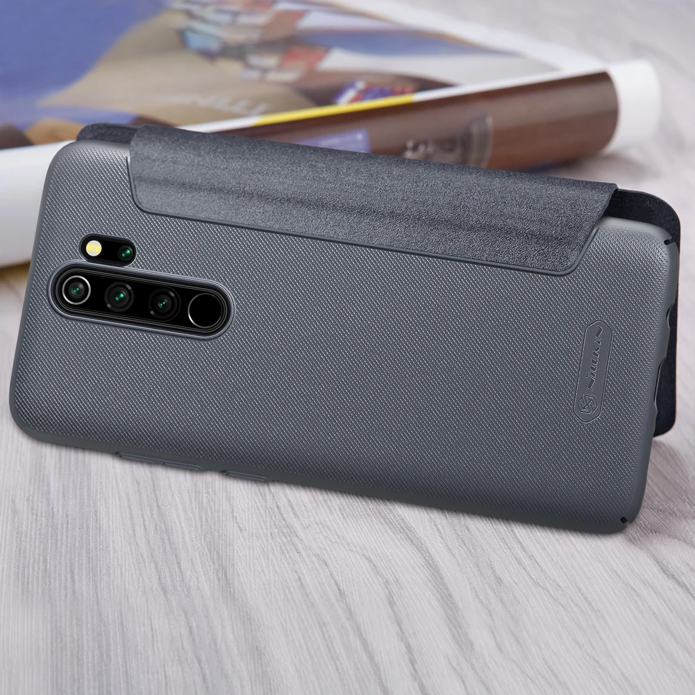 Для Xiaomi Redmi Note 8 Pro флип-чехол Nillkin блестящий кожаный флип-чехол для Xiaomi Redmi Note 8 Pro