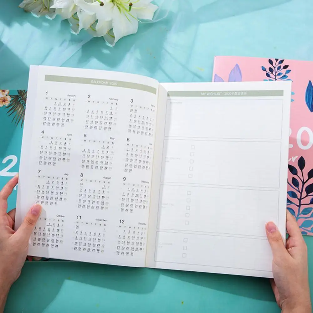 Повесток планировщик Органайзер A4 записная книжка и дневники DIY 365 дней план записная книжка Kawaii ежемесячный недельный график записная книжка