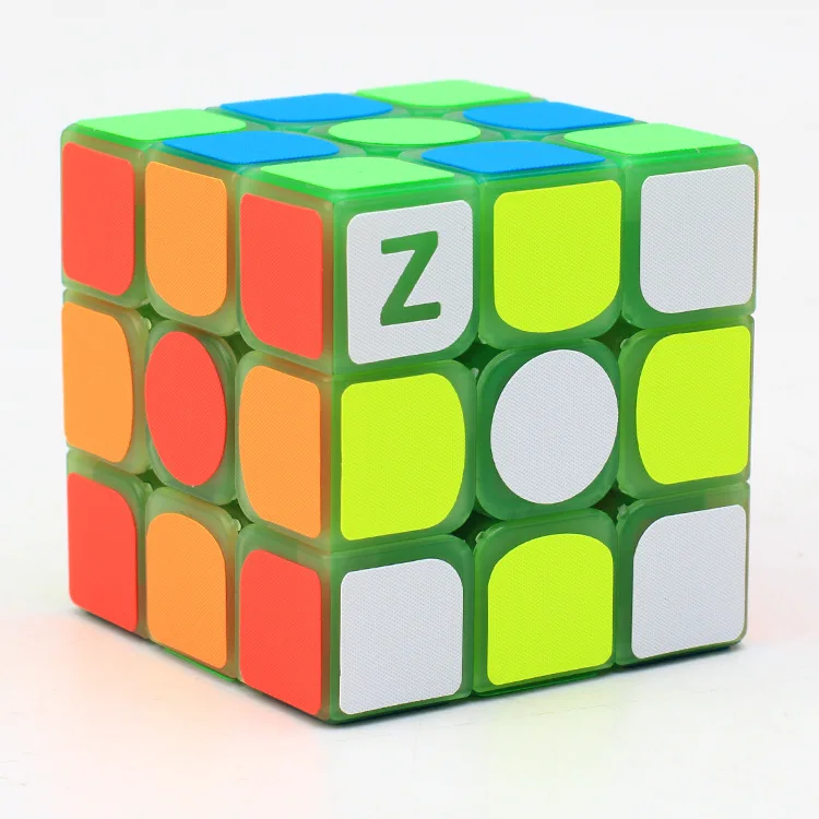 Новинка Zcube 3x3x3 профессиональный Магический кубик желтый светильник Прозрачный светящийся конкурс обучающая игрушка или хороший подарок для детей