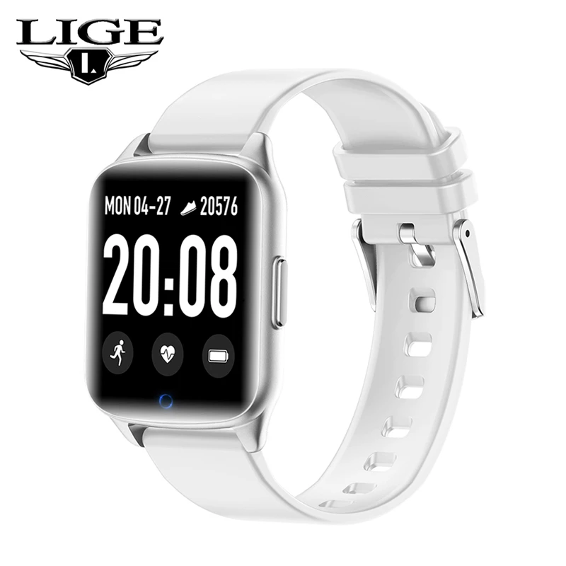 Новые женские IP68 Водонепроницаемые Смарт-часы Bluetooth 4,0 Смарт-часы для Apple IPhone xiaomi LG монитор сердечного ритма фитнес-трекер - Цвет: White