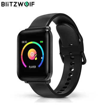 

BlitzWolf BW-HL1 1.3inch IPS Multi-language Display 8 Sports Mode HR Blood Pressure O2 Smart Watch IP68 15Days Standby Wristband