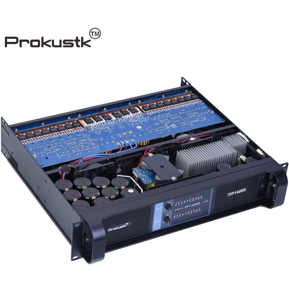 AMPLIFICADOR DE POTENCIA profesional, accesorio para Subwoofer doble de 18 pulgadas y 21 pulgadas, clase F * P14000, 2ch * 7000W at 2ohm Prokustk TIP14000|Audio escénico| - AliExpress