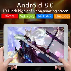 Новинка, 10 дюймов планшетный ПК Octa Core 2019 Оригинал Мощный Android 6 ГБ Оперативная память 64 Гб Две сим-карты Телефонный звонок Tab телефон ПК