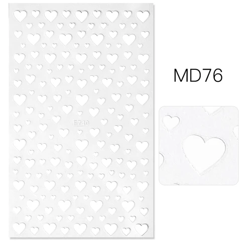 3D Nail Art Stickers Adhesive High Quality MultiColor Love Heart Stars Design DIY Nail Decals Foils Wraps Decorations