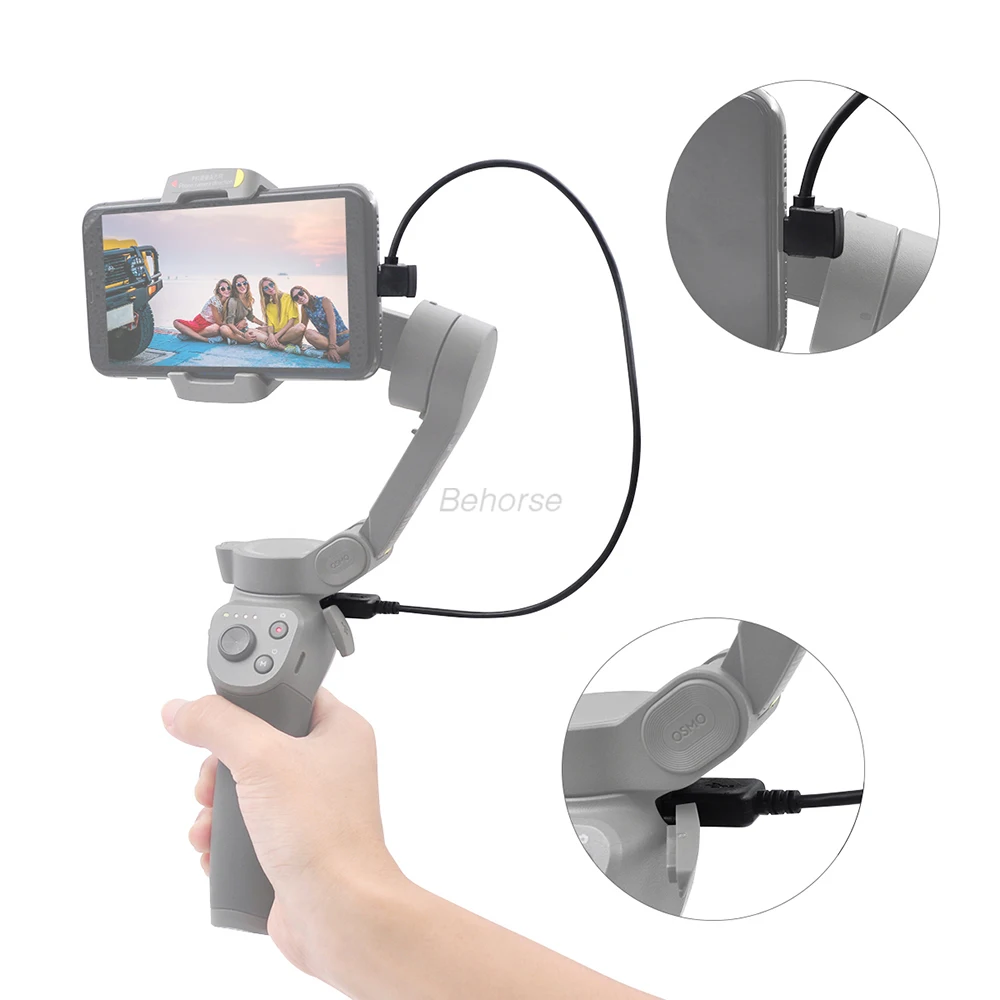 35 см DJI Osmo Mobile 3 зарядный кабель для передачи данных USB линия для IOS Micro type-C Phone Быстрая зарядка для Osmo Mobile 3 Аксессуары