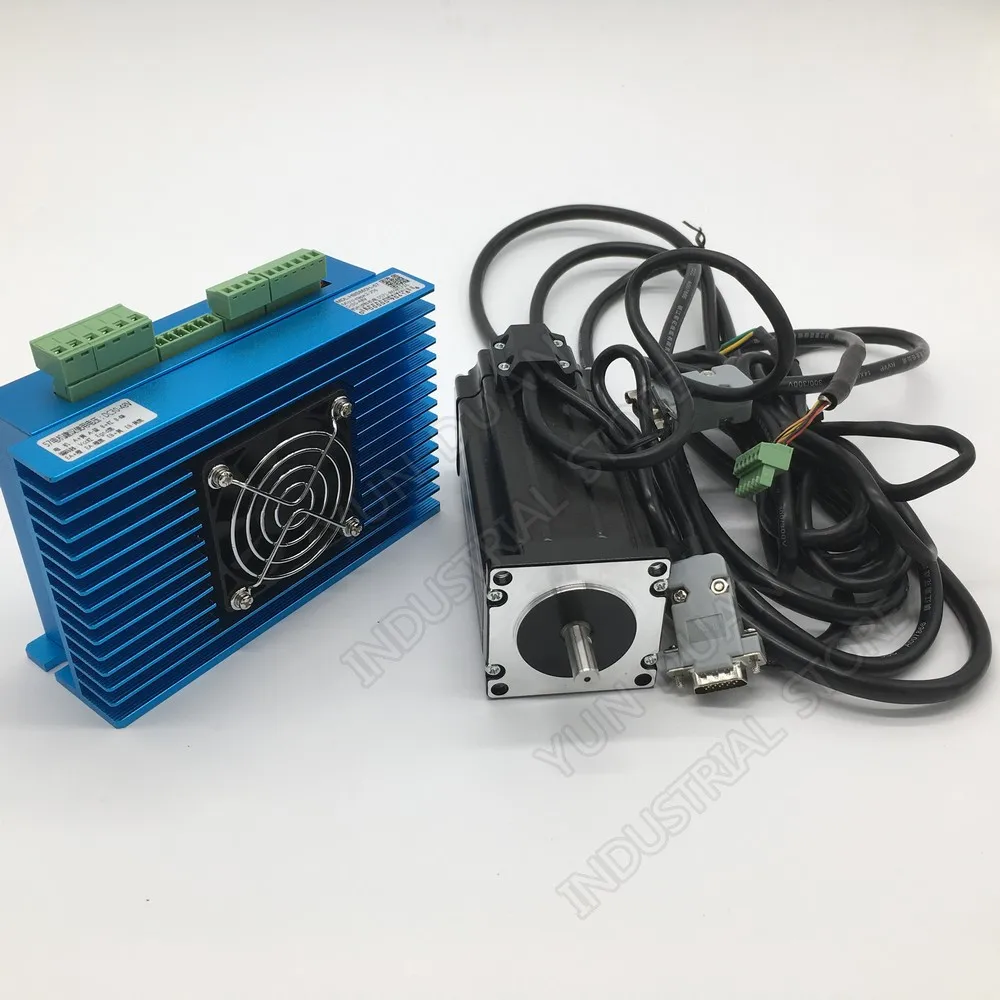

Nema23 2.2Nm 57MM AC DC DSP Closed Loop Stepper Motor Driver & Cooling fan Hybird Encoder Easy Servo Kit for CNC Mill Engraving