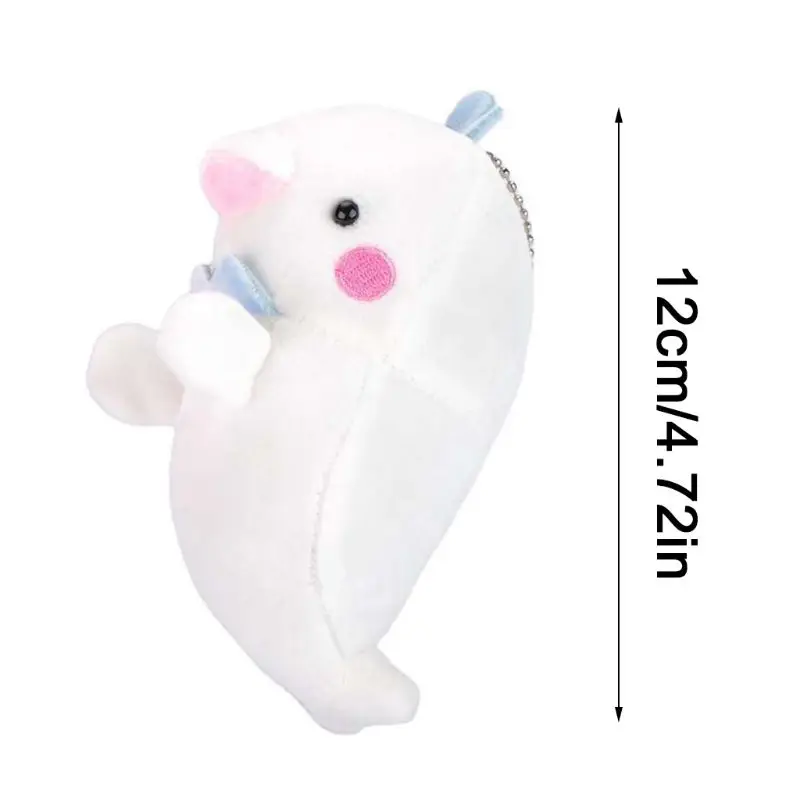 미니 Beluga 봉제 인형 펜던트 귀여운 해양 동물 부드러운 인형 장난감 열쇠 고리 203E