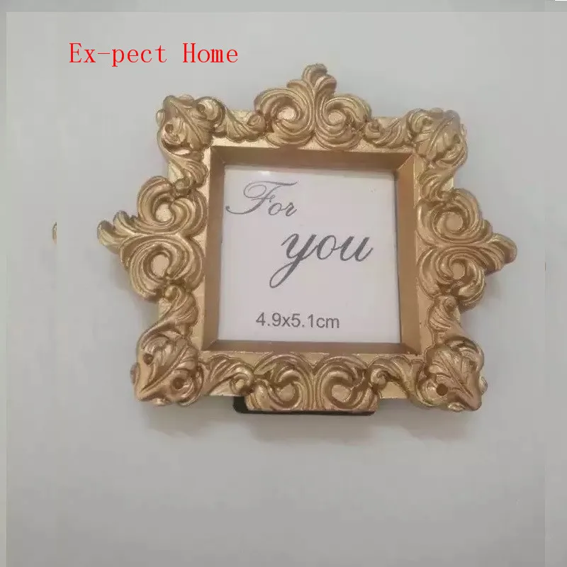 50pcs lot wedding favors party gifts Baroque gold place name card holder photo frame decoration