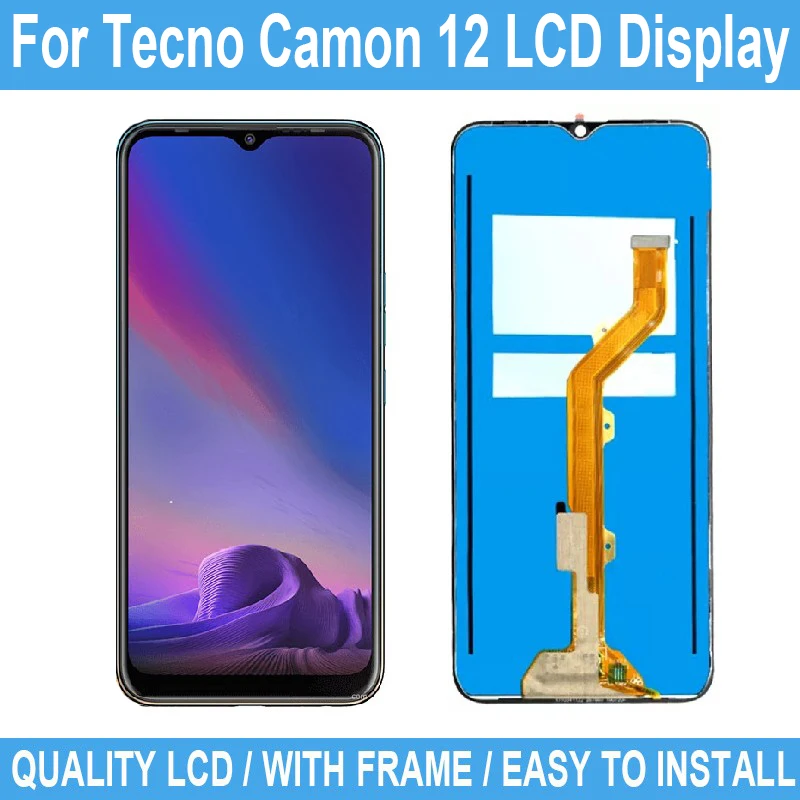 ЖК-дисплей 6 52 дюйма для Tecno Camon 12 сенсорный экран дигитайзер в сборе запасные
