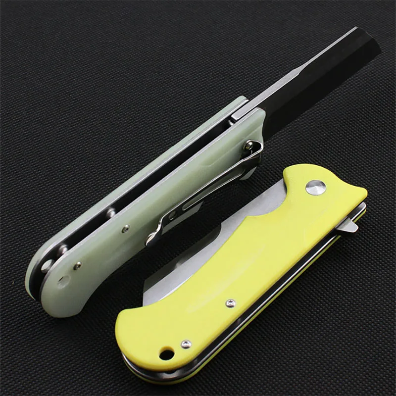 EDC tool New folding knife D2 stone wash knife diving knifes G10 hunting knives camping pocket knife tactical survival knifes