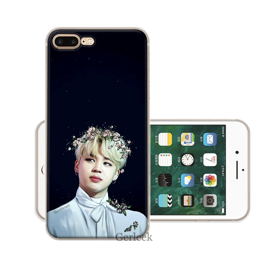 Чехол для мобильного телефона из ТПУ для iPhone 11 Pro XR X XS Max iPhone 7 8 6 6S Plus 5 5S SE чехол EWAU Jimin красивый - Цвет: 5